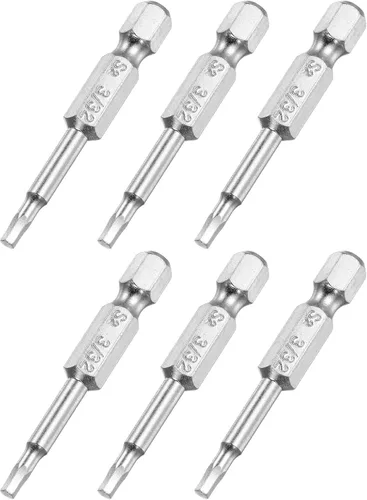 Vista 7 de uxcell Broca de destornillador de cabeza hexagonal magnética de 1/4 pulgadas, vástago hexagonal de 1/4 de pulgada de longitud de 2 pulgadas
