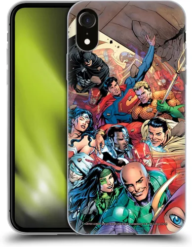 Vista 95 de Head Case Designs Funda de gel con licencia oficial de la Liga de la Justicia DC Comics #10 Darkseid War Comic Book Cover