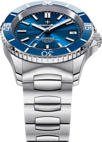 Vista 4 de Venezianico Nereide 39 Automático Azul SS, Reloj de buceo