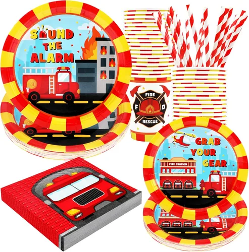 Vista 8 de Decoraciones para la fiesta del té de Alicia - Platos de papel para baby shower, servilletas, tazas y pajitas para 24 invitados, juego de vajilla