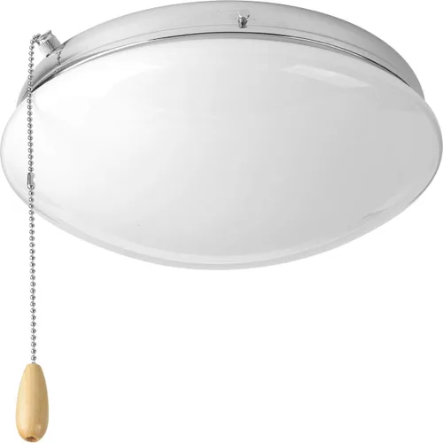 Vista 10 de Progress Lighting kit de luz de ventilador de techo de 1 luz para ventiladores de techo de la colección AirPro, estilo clásico transicional