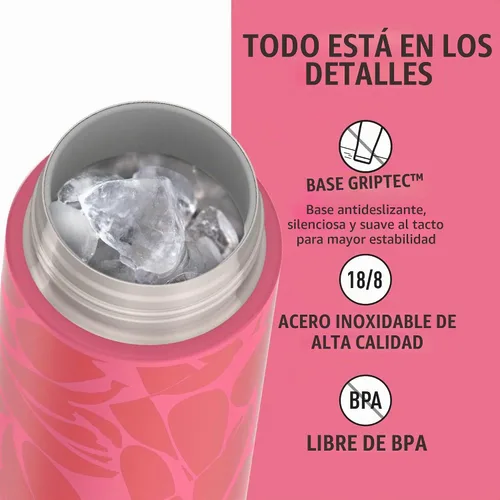 Vista 4 de THERMOS ICON Botella de agua aislada a prueba de fugas de 18 onzas con boquilla, mantiene las bebidas frías 16 horas, asa de transporte, apta
