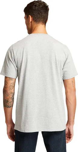 Vista 3 de Timberland PRO Camiseta de manga corta para hombre Base Plate Blended, Gris claro