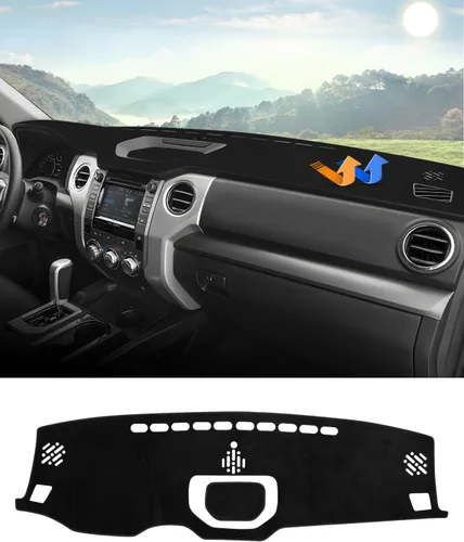 Vista 105 de Autorder Alfombrilla de cubierta de tablero para Toyota 4Runner 2003 2004 2005 2006 2007 2008 2009 Accesorios Cubierta de tablero de terciopelo