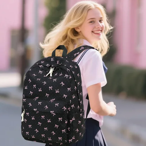 Vista 31 de Bluboon Juego de mochila para adolescentes, mochila escolar para niñas, lonchera y lápices, bolsas para estudiantes, 3 en 1