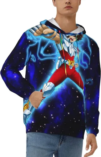 Vista 2 de Mswigs Saint Seiya - Sudadera con capucha y cordón