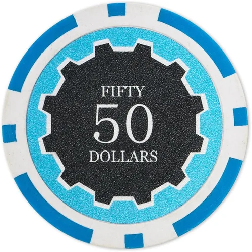 Vista 6 de Brybelly Eclipse - Fichas de póquer pesadas de 0.49 oz (0.49 oz), 50