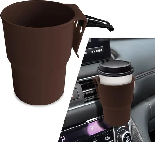 Vista 9 de Gancho para portavasos de automóvil, soporte para tazas de puerta de automóvil, contenedor de botella de bebida con clips de ventilación de aire