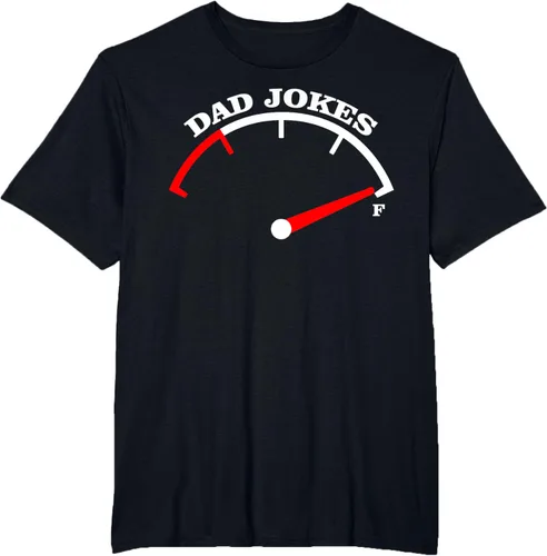 Vista 32 de Día del Padre Dad Jokes Fuel Car Pun Cargando Camiseta Padre, Negro