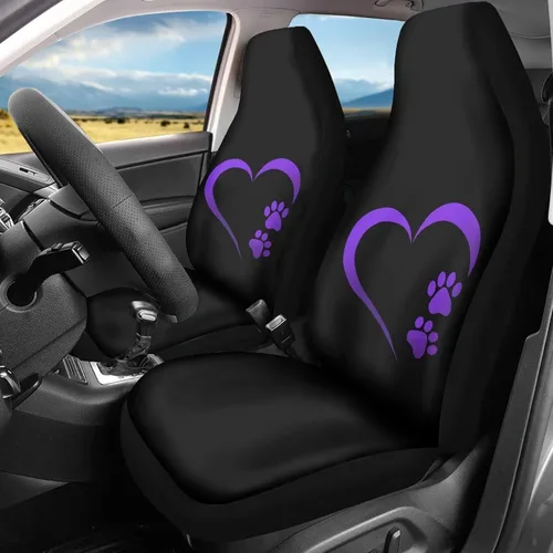 Vista 39 de Mumeson Fundas protectoras de asiento delantero de automóvil con estampado de calavera y girasol, fundas elásticas para asiento de automóvil, 2