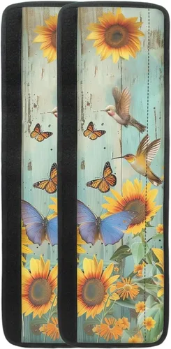 Vista 11 de DISNIMO Juego de 2 fundas para manijas de puerta de refrigerador con diseño floral de mariposa azul, protector de decoración de electrodomésticos