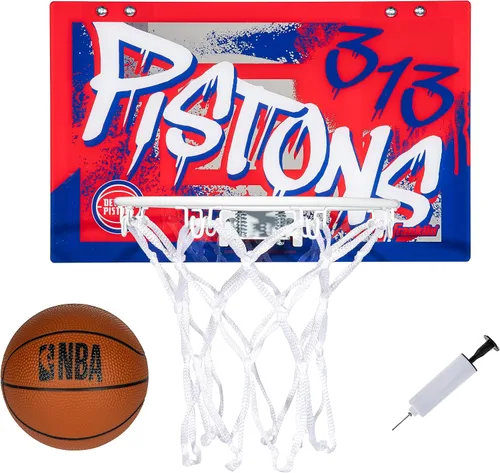 Vista 31 de Franklin Sports NBA Team Over the Door Aros de Baloncesto - Mini Aro de Baloncesto Interior para Niños + Juego de Pelota - Mini Aros para Fanáticos