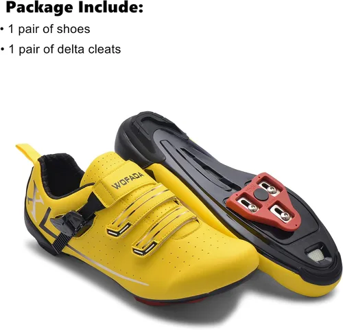 Vista 2 de Zapatos de ciclismo unisex compatibles con pelaton Bike Road Bike Bike Zapatos de ciclismo Peleton para hombre, para montar en interiores, zapatos