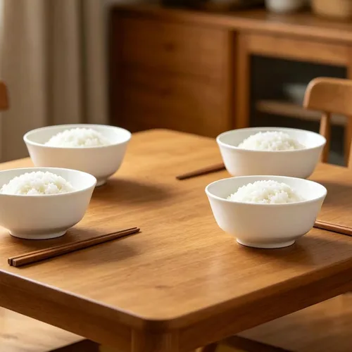 Vista 9 de 4 cuencos de porcelana, cuencos de arroz de sopa de 10 onzas
