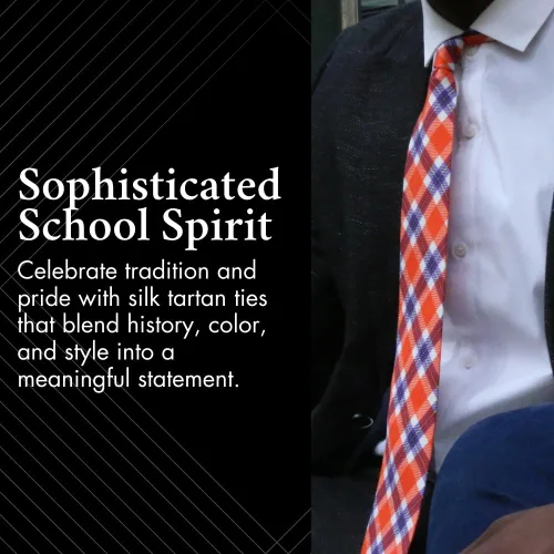 Vista 5 de Timeless Tartans Silk Necktie, Men’s Classic Woven Silk Neck Tie, Officially Licensed Collegiate Gift & Clothing Accessories