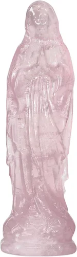 Vista 16 de Rockcloud Figura de cristal curativo Amatista Virgen María sosteniendo bebé figura religiosa escultura Nuestra Señora Reiki bendito regalos