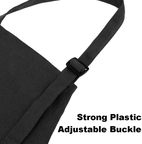 Vista 5 de TopTie Delantales para niños con bolsillo y correa ajustable, delantal para cocinar, hornear, pintar Cotton Canvas Fabric, 5 Sizes S-XXL for Kids