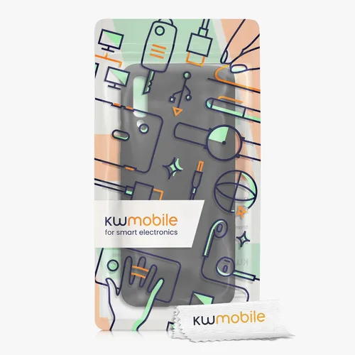Vista 7 de kwmobile Funda compatible con Samsung Galaxy A70 - Funda protectora de silicona TPU suave y delgada, color negro mate