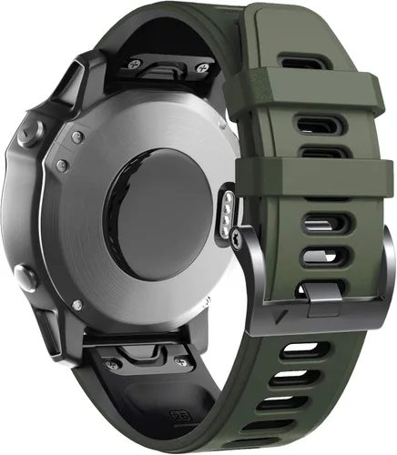 Vista 13 de ANCOOL - Correa suave de repuesto para reloj compatible con relojes inteligentes Fenix 6X Pro/Fenix 5X/Fenix 5X Plus/Fenix 3