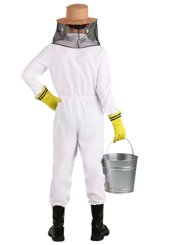 Vista 2 de Disfraz de Apicultor Ocupado para Hombre Multicolor