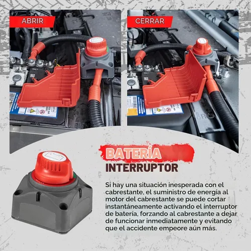 Vista 5 de RUGCEL WINCH Cabrestante EMCP de 12V 13500lb Nuevo Cabrestante Eléctrico Impermeable de Cuerda Sintética para Jeep con Hawse Fairlead, Control