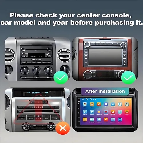 Vista 2 de Estéreo de coche de pantalla táctil de 7 pulgadas para Ford F150 2004-2008 F250 2006-2014, Android13.0 Radio de coche para Escape Focus Mustang