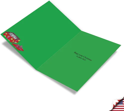 Vista 2 de NobleWorks 36 tarjetas de felicitación navideñas humorísticas en caja con sobres de 5 x 7 pulgadas para hombres y mujeres (1 diseño, 36 cada una)