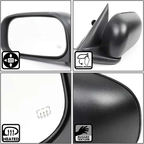 Vista 2 de DNA MOTORING MR-OEM-046-L - Repuesto de espejo retrovisor para puerta izquierda con calefacción