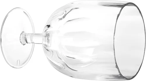Vista 5 de Paquete de 8 copas de vino de plástico con tallo, copas transparentes irrompibles de 12 onzas, copas de vino reutilizables, sin BPA, a prueba
