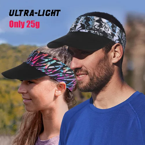 Vista 9 de USHAKECAMP Sombrero de visera transpirable para correr con visera suave para correr, diseño ligero para mujer