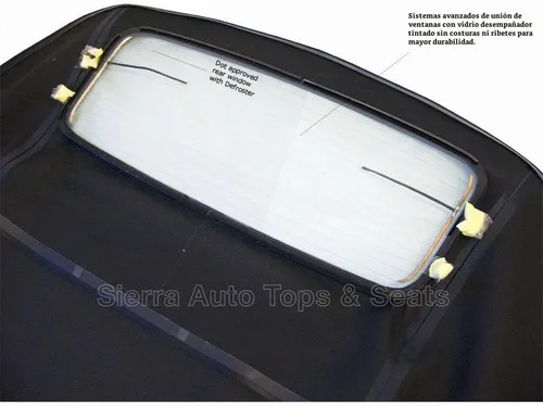 Vista 5 de Audi A4, capota completa para convertible con ventada de vidrio, fabricada con tela alemana A5 original, Negro
