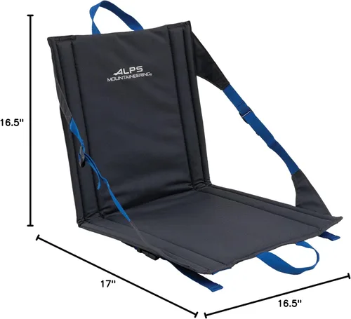 Vista 8 de ALPS Mountaineering Asiento de campamento Weekender, talla única, carbón/azul - Nuevo