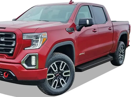 Vista 6 de APS Estribos negros compatibles con Chevy Silverado GMC Sierra 1500 2019-2026 Crew Cab y 2500 HD 3500 HD 2020-2026