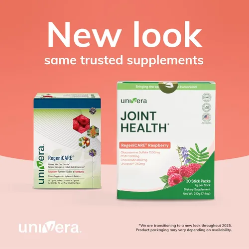 Vista 2 de Glucosamine, Chondroitin, MSM with Univestin Joint Support Powder Drink Mix for Mobility & Flexibility Raspberry Flavor 30-Day Supply