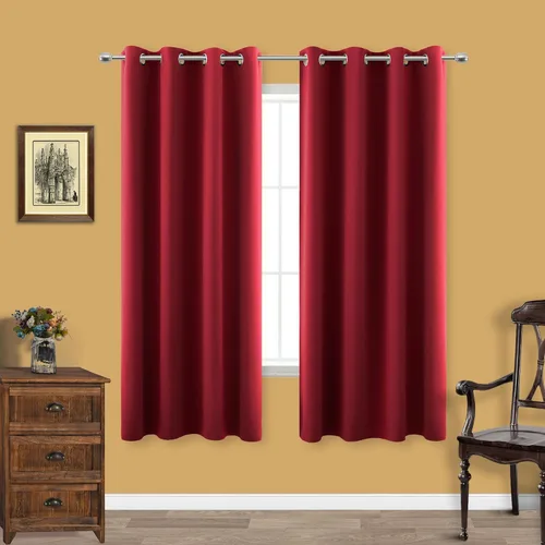 Vista 178 de KOUFALL Cortinas de Baño Aqua para Ventana, Juego de 2 Paneles Decoración Costera Cortinas Cortas Opacas para Ventana Pequeña de Cocina Puerta