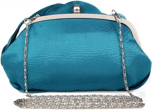 Vista 4 de ZLXDP - Bolsa de noche con flores para novia, bolso de mano, bolso de boda, fiesta, día (color E, talla 1)
