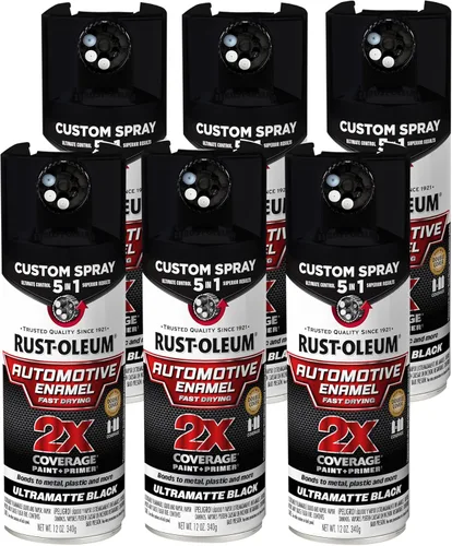 Vista 11 de Rust-Oleum 2X pintura en aerosol personalizada de esmalte automotriz 5 en 1, 12 onzas, claro brillante Brillo Transparente