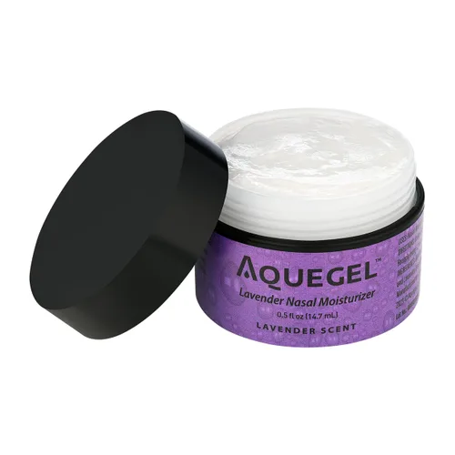 Vista 8 de Aquegel Hidratante nasal+lavanda (sueño fácil), alivio de la sequedad nasal de 12 horas, gel de nariz a base de agua, hidratante nasal con terapia