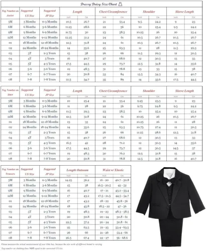 Vista 7 de Dressy Daisy Trajes de esmoquin formales para niños, 5 piezas Negro