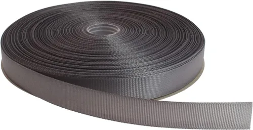 Vista 43 de Cinta de grogrén sólido de 100 yardas cada rollo, 100% poliéster (1/4", beige)