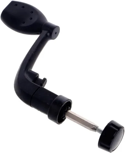 Vista 5 de Carretes de pesca universales de plástico con mango eléctrico para manivela y brazo de roca giratorio