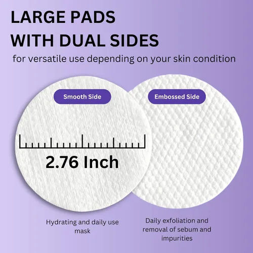 Vista 6 de Metabiome - Almohadillas de tóner coreanas para el cuidado de la piel de la cara transparente, exfoliante calmante de algodón, almohadilla