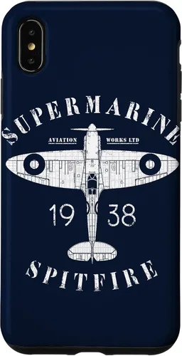 Vista 12 de iPhone 12 Pro Max Spitfire RAF Británico WW2 Fighter Aviation Case Supermarine Aviation