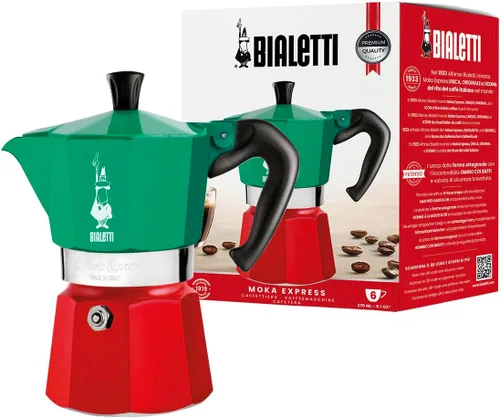 Vista 9 de Bialetti - Moka Express: Cafetera de espresso sobre estufa icónica, prepara auténtico café italiano, olla de moka 1 taza (2 Oz - 60 Ml), aluminio