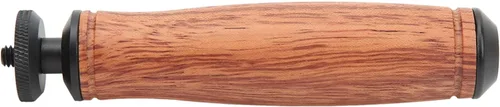 Vista 6 de Mango de madera para cámara, agujero universal de tornillos de 1/4 pulgadas, diseño de madera de pera, para cámara, lámpara de video LED, teléfono