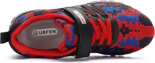 Vista 3 de KUBUA - Zapatos deportivos para niños y niñas, tenis para correr, ligeros, transpirables, deportivos y atléticos