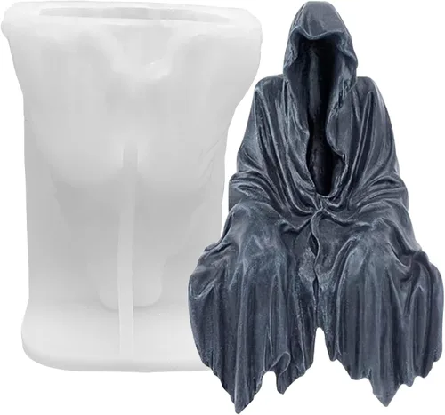 Vista 13 de Moldes de silicona para velas de ángel rosa, molde de fundición de resina para hacer velas de bricolaje, yeso de arcilla polimérica