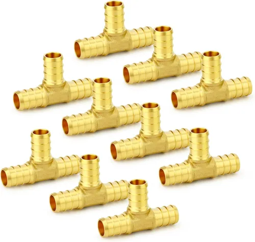 Vista 29 de GASHER 10 piezas sin plomo latón 1 "acoplamiento Pex, accesorios Pex de 1 pulgada para tubería Pex