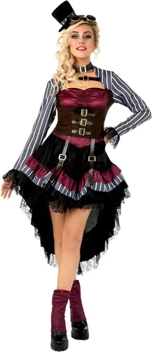 Vista 3 de Morph, Disfraces de Halloween Steampunk, disfraces victorianos steampunk para mujer, disfraz steampunk para mujer