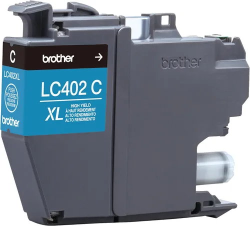 Vista 8 de Brother Cartucho de tinta genuino LC402XLC de alto rendimiento cian